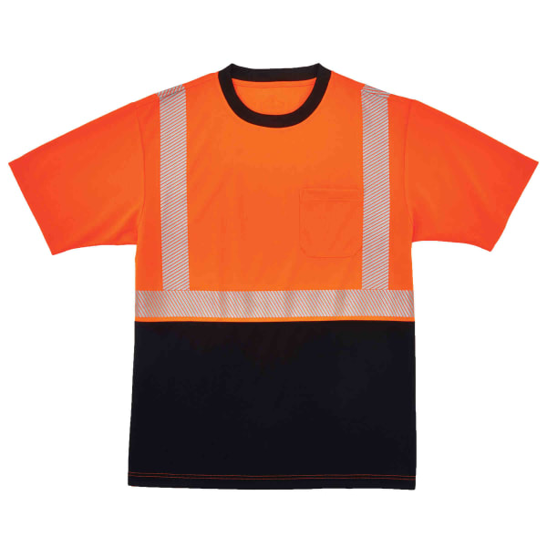 Ergodyne GloWear 8280BK Type R Class 2 Performance T-Shirt, X-Large, Orange