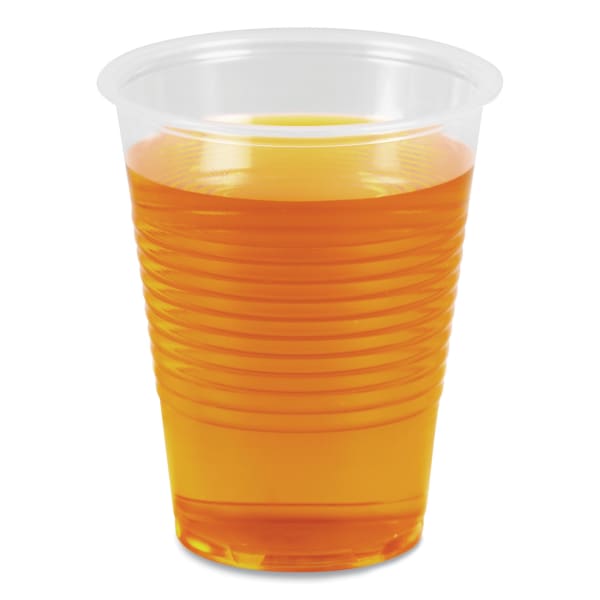 Boardwalk Plastic Cold Cups, 10 Oz, Clear, Sleeve Of 100 Cups, Carton Of 10 Sleeves