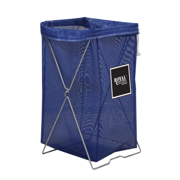 Royal Basket Trucks Hamper, Mesh Hamper Kit, 17inL x 15inW x 30inH, Blue