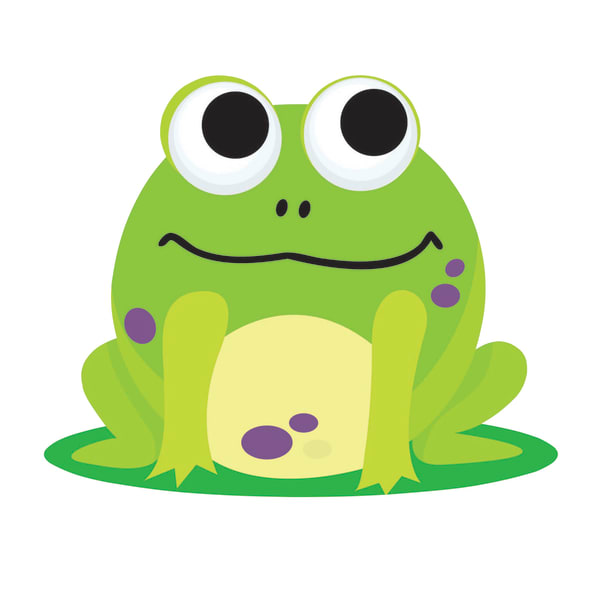 Ashley Productions Magnetic Whiteboard Erasers, 3 3/4in, Frog, Pack Of 6