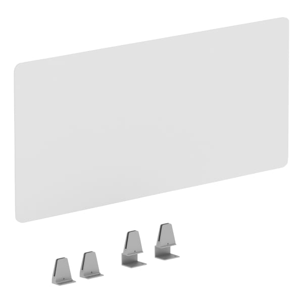 Lorell Fortress Educators Desk Modesty Panel, 15-3/4in x 36in, Clear