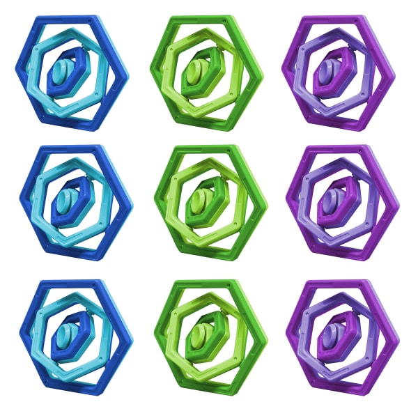 The Pencil Grip Hexle Fidget Toys, Multicolor, All Ages, Bundle Of 3 Toys