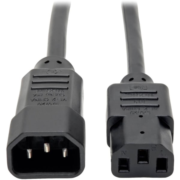 Eaton Tripp Lite Series PDU Power Cord, C13 to C14 - 13A, 250V, 16 AWG, 3 ft. (0.91 m), Black - Power extension cable - P00400313A