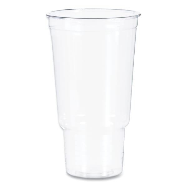 Dart Solo Ultra Clear Pedestal PET Cups, 32 Oz, Clear, Bag Of 25 Cups, Carton Of 20 Bags