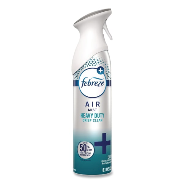 Febreze, AIR, Heavy-Duty Crisp Clean, 8.1 oz Aerosol Spray