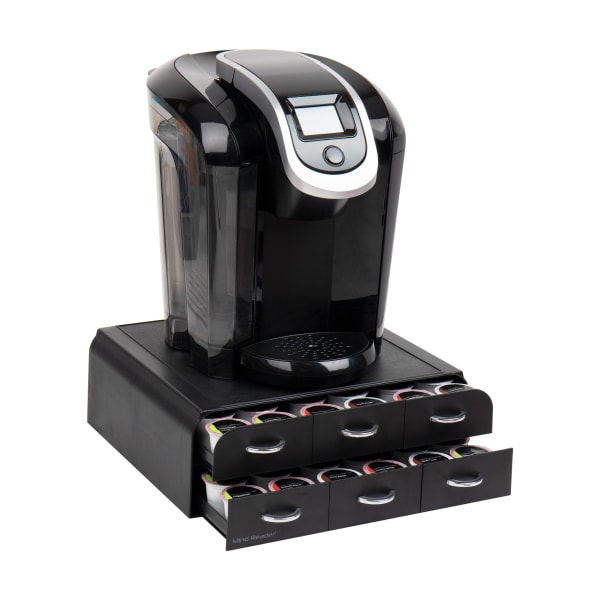 Mind Reader 2-Tier 6-Drawer Single Serve Coffee Pod Drawer, 4-3/4inH x 12-1/4inW x 14inD, Black