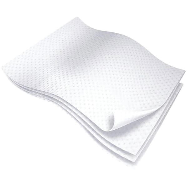 Medline NatureSoft Flushable Cleansing Dry Wipes, 9in x 13in, White, 50 Wipes Per Bag, Case Of 10 Bags