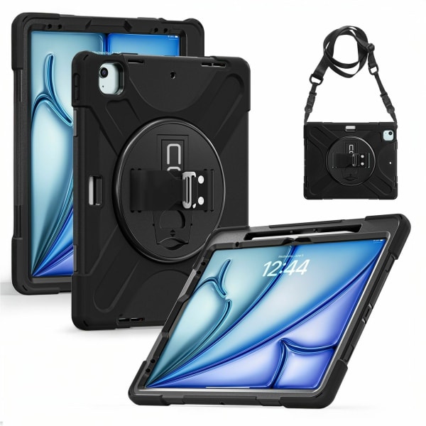 CODi Rugged Carrying Case for 13in Apple iPad Air 13 (2024) Tablet - Drop Resistant, Shock Absorbing, Bump Resistant, Shock Resistant, Chemical Resistant, Damage Resistant, Disinfectant Resistant - Polycarbonate, Silicone Body