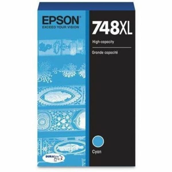 Epson DURABrite Pro 748 Original High Yield Inkjet Ink Cartridge - Cyan - 1 Pack - 4000 Pages