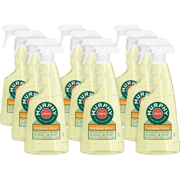 Murphy Oil Soap Multi-use Spray - Ready-To-Use - 22 fl oz (0.7 quart) - Fresh Orange Scent - Orange Bottle - 9 / Carton