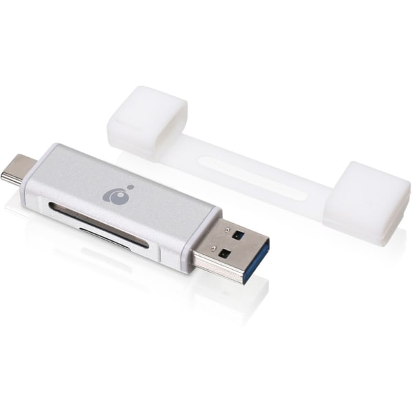 IOGEAR USB-C Duo Mobile Device Card Reader/Writer - 2-in-1 - SD