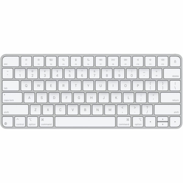 Apple Magic Keyboard - Wired/Wireless Connectivity - Bluetooth - USB Type C Interface Multimedia Hot Key(s) - macOS 15.1, iPadOS 14.5, iOS 14.5, visionOS - English (US) - QWERTY Layout