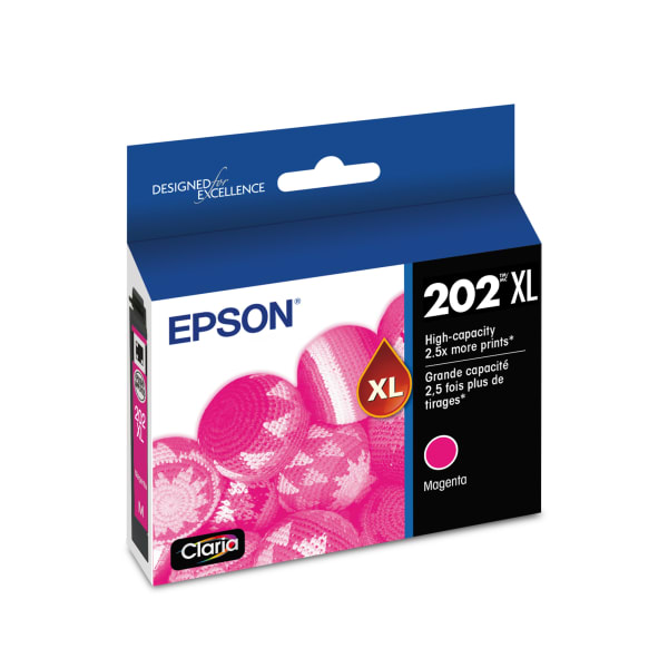 Epson 202XL Claria Magenta High-Yield Ink Cartridge, T202XL320-S