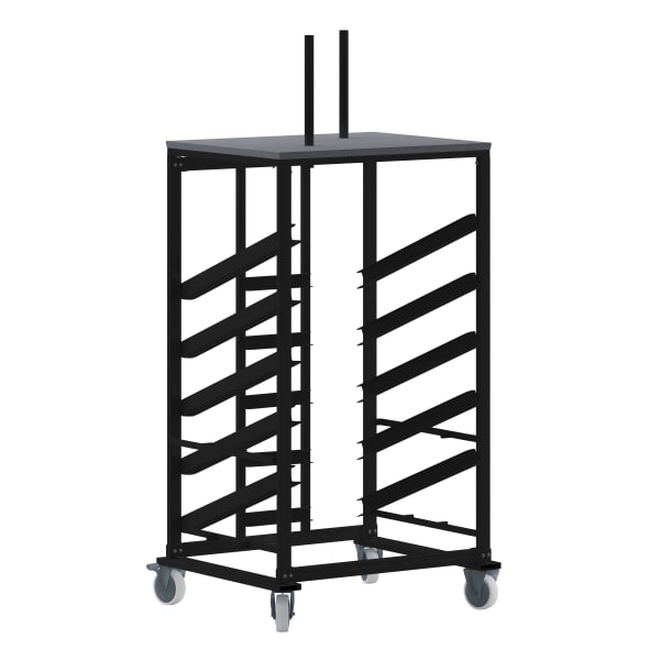 Flash Furniture Cocktail Table Caddy for 30ft" Round Tables, 79-1/2inH x 34-1/2inW x 28-3/4inD, Black