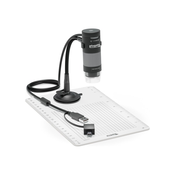Plugable USB2-MICRO-250X - Microscope - color - 2 MP - 1600 x 1200 - USB 2.0