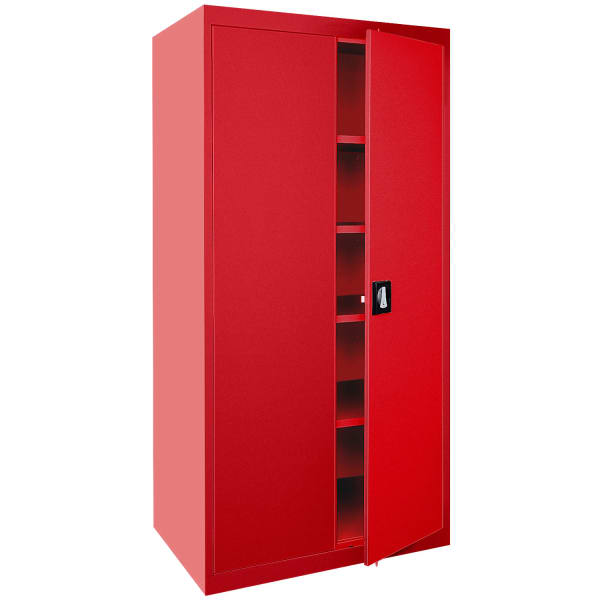 Sandusky Elite Series 36inW Heavy-Duty Storage Cabinet, Red