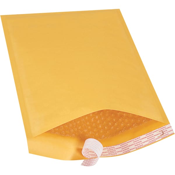 Partners Brand Kraft EZ Open Tear-Tab Bubble Mailers, #4, 9 1/2in x 14 1/2in, Pack Of 70