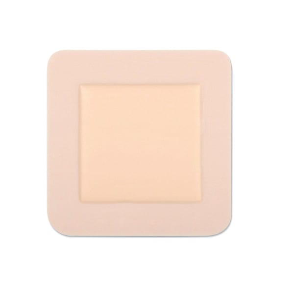 Medline Optifoam Adhesive Dressings, 6in x 6in, Tan, Pack Of 10