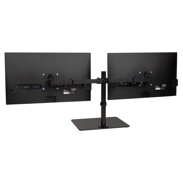 Mind Reader Freestanding Dual-Monitor Desk Mount, For 13 - 32in Screens, Black, Total Quantity 1