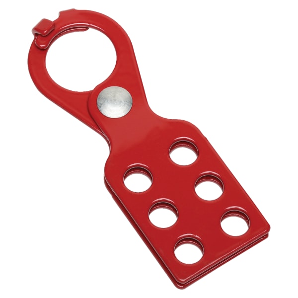 SKILCRAFT Steel Lockout/Tagout Hasp, 1 1/2in x 5in, Red