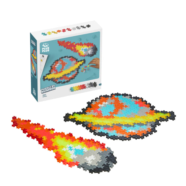 Plus-Plus Building Blocks Puzzle By Number, 500 Piece Space