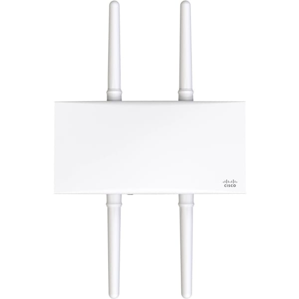 Meraki MR76 Dual Band IEEE 802.11 a/b/g/n/ac/ax 1.70 Gbit/s Wireless Access Point - Outdoor - 2.40 GHz, 5 GHz - 4 x External Antenna(s) - External - MIMO Technology - 1 x Network (RJ-45) - Gigabit Ethernet - PoE Ports - 15 W - IP67