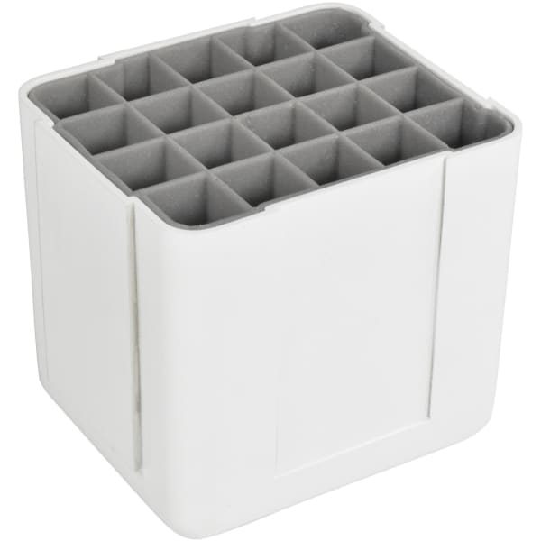 Deflecto Interlocking Marker Organizer - 4.30in Height x 4.40in Width x 3.40in Depth - Desktop - Portable, Stackable - White - Acrylonitrile Butadiene Styrene (ABS) - 1 Each