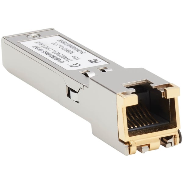 Eaton Tripp Lite Series Cisco-Compatible GLC-TE SFP Transceiver - 10/100/1000Base-TX, Copper, RJ45, Cat6, 328 ft. (100 m) - N28601GLCTE