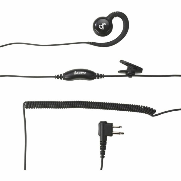 Cobra C-Style Swivel Wrap Around-the-Ear Headset for Cobra Performa 400/450 2-Way Handheld Business Radios & Select Non-Cobra Devices, Black