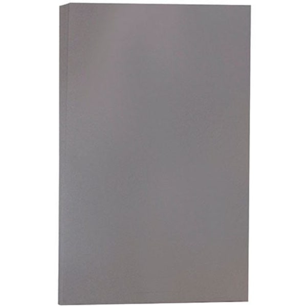 JAM Paper Legal Matte Paper, Dark Gray, Legal (8.5in x 14in), 50 Sheets Per Pack, 28 Lb