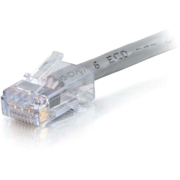 C2G Cat6 Non Booted Plenum UTP Unshielded Network Patch Cable, 35ft, Gray