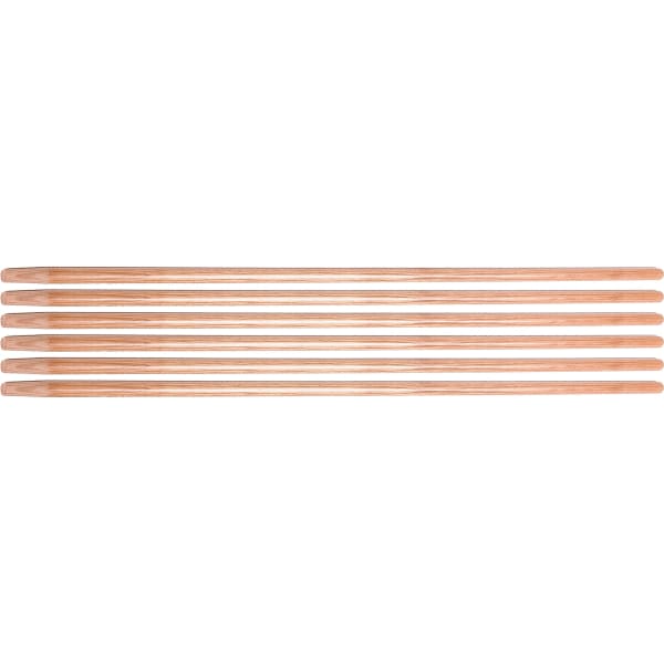 Ettore Floor Squeegee Wooden Pole Handle - 54in Length x 1in Diameter - Natural - Wood - 6 / Carton