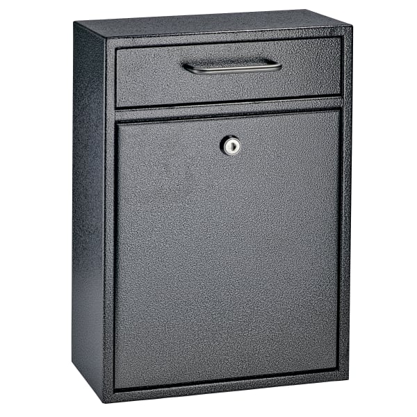 Mail Boss Locking Security Drop Box, 16 1/4inH x 11 1/4inW x 4 3/4inD, Galaxy