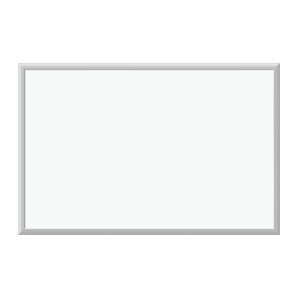 U Brands Magnetic Dry-Erase Board, 36in X 24in, Silver Aluminum Frame, Actual Size 35in X 23in (071U00-01)