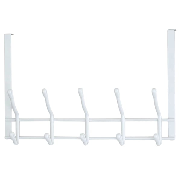 Better Houseware 2-Tier Over-Door Hook Rack, 9-1/4inH x 20inW x 4inD, White