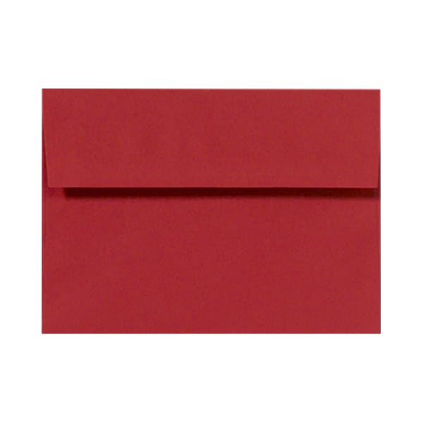 LUX Invitation Envelopes, A7, Peel & Stick Closure, Ruby Red, Pack Of 250