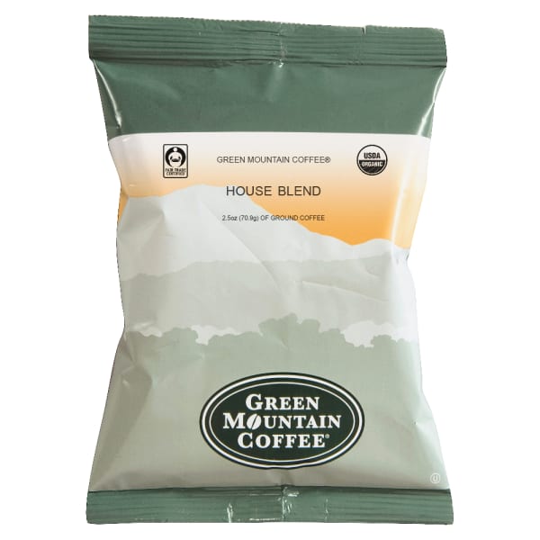Green Mountain Coffee Single-Serve Coffee Packets, Organic House Blend, Carton Of 50