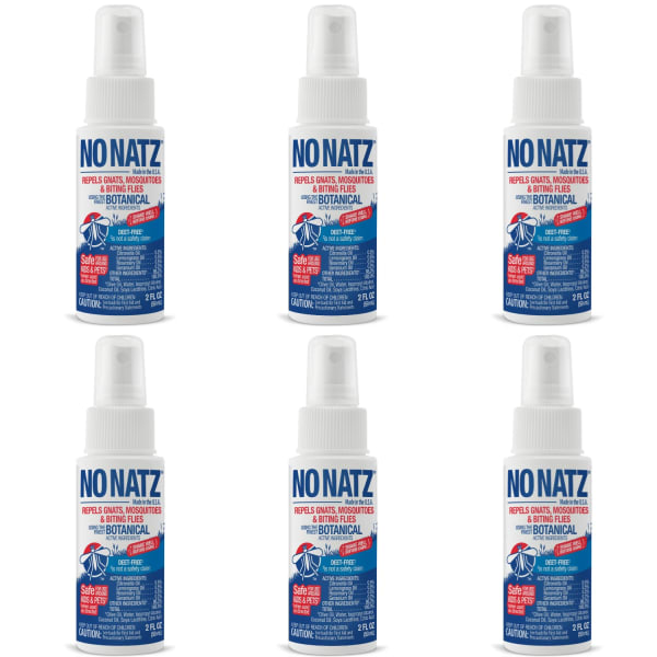 No Natz Botanical Bug Repellent, 2 Oz, Pack Of 6 Bottles