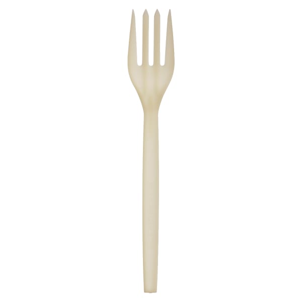 Eco-Products Plant Starch Material Cutlery, Forks, Beige, Pack Of 50