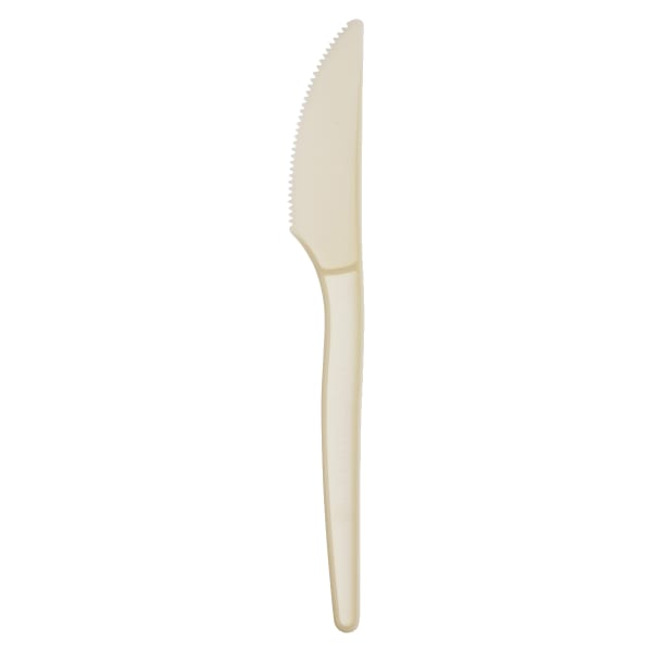 Eco-Products Cutlery, 7inL, Knives, Beige, Pack Of 50