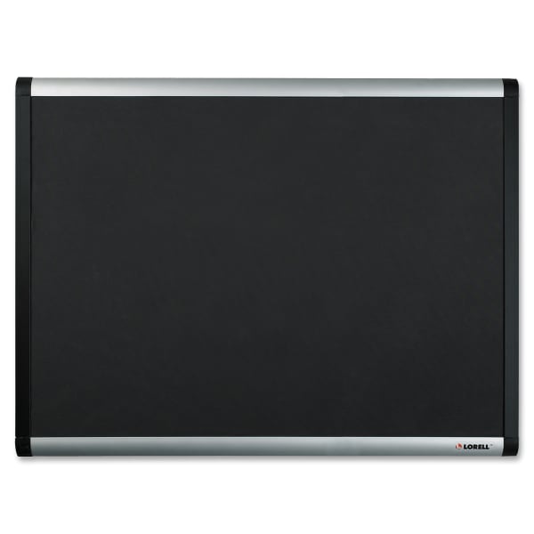 Lorell Mesh Fabric Covered Bulletin Board, 24in x 36in, Aluminum Frame With Black Finish