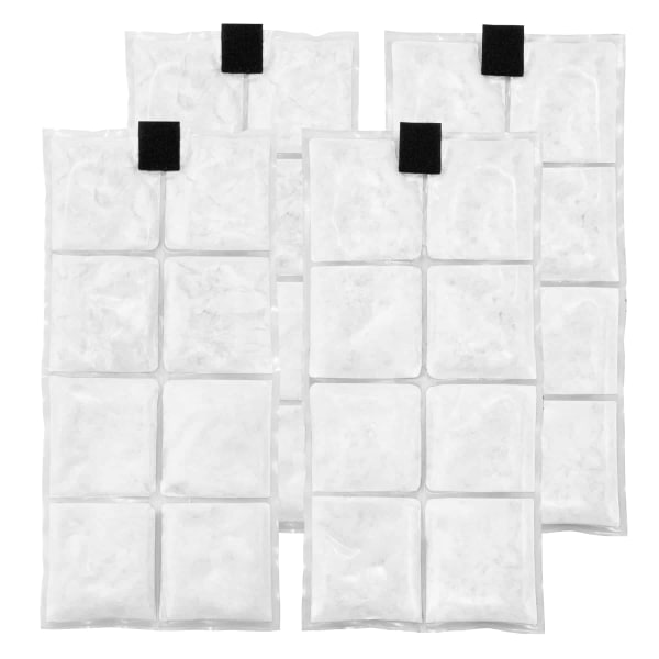 Ergodyne Chill-Its Phase Change Cooling Vest, Cooling Packs Only, Clear, Set Of 4 Packs, 6250