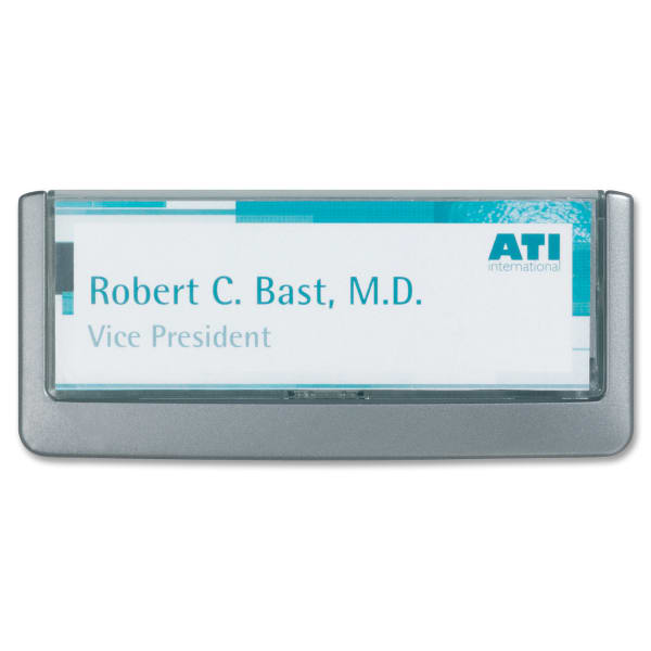 Durable Click Sign, 3ftH x 6 3/4inW x 5/8inD