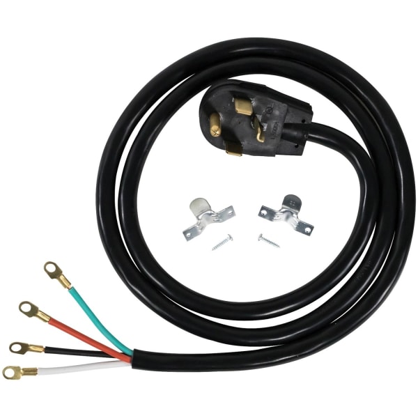 Certified Appliance Accessories 4-Wire Eyelet 30-Amp Dryer Cord - For Dryer - 250 V AC / 30 A - 6 ft Cord Length - 4-wire / Right-angle Plug