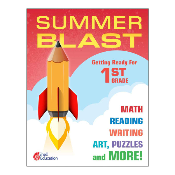 Shell Education Summer Blast Activity Book, Getting Ready For Grade 1