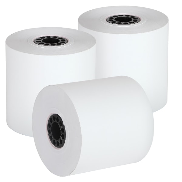 Alliance Phenol-Free Thermal POS Rolls, 3-1/8in x 230ft, White, Carton Of 50 Rolls