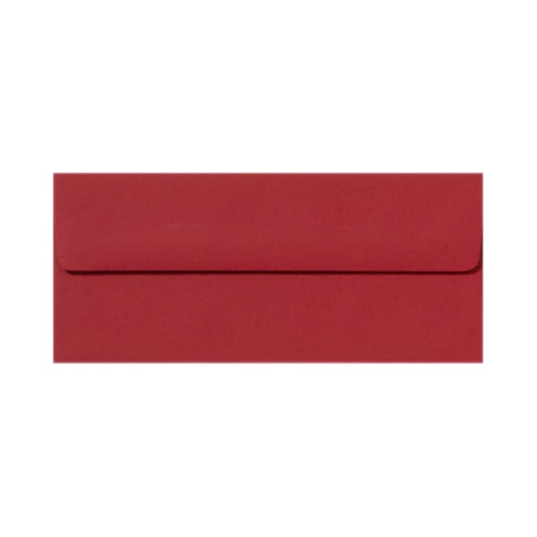 LUX #10 Envelopes, Peel & Press Closure, Ruby Red, Pack Of 500