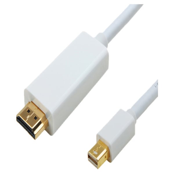 4XEM 6 FT Mini DisplayPort Male To HDMI Cable - 6 ft HDMI/Mini DisplayPort A/V Cable for Audio/Video Device, Monitor, Projector, MacBook, MacBook Air, MacBook Pro, Mac mini, iMac, Mac Pro, TV