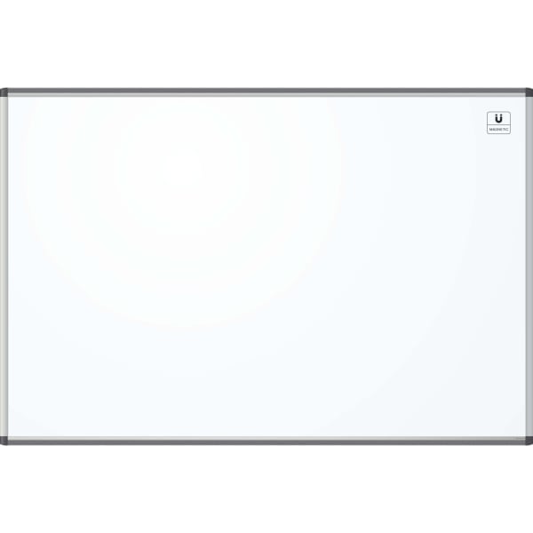 U Brands PINIT Magnetic Dry-Erase Board, 72in X 48in, Silver Aluminum Frame, Actual Size 70in X 47in (2808U00-01)