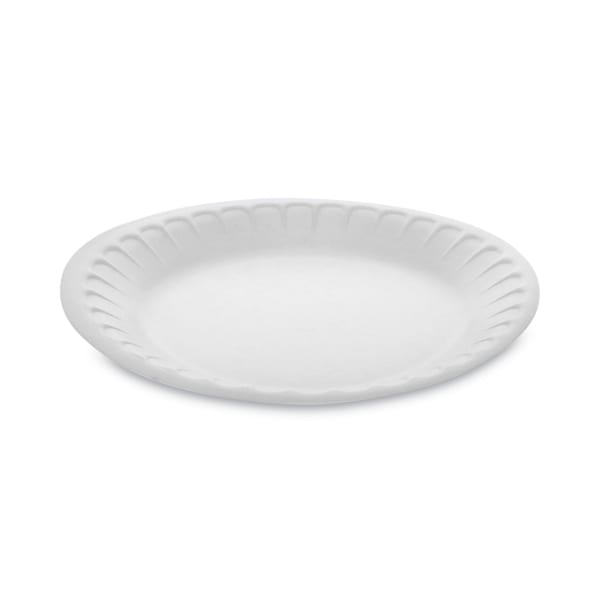 Pactiv Evergreen Placesetter Satin Non-Laminated Foam Dinnerware, Plate, 7in dia, White, 900/Carton